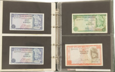 Banknotes in albums - Malaysia - Small collection banknotes Malaya/Malaysia among which George VI (17), Malaya and British Borneo Elizabeth II (2) and...