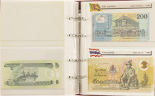 Banknotes in albums - World - Beautiful original album UNC Polymer Notes Collection including: Australia, Northern Ireland, New Zealand, Papua new Gui...
