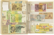 Banknotes in albums - World - Album banknotes Afghanistan, East Africa, Albania, USA, Angola, Algeria, Netherlands Antilles, Argentina, Cuba, Armenia,...