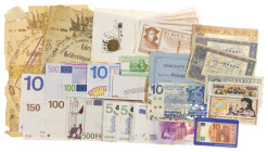 Banknotes in boxes - Netherlands - Small box banknotes Netherlands among which emergency Horst, fantasy money, etc.