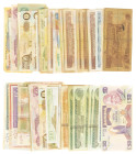 Banknotes in boxes - Africa - Box with ca. 110 banknotes Africa