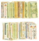 Banknotes in boxes - Africa - Box with appr. 110 banknotes Africa