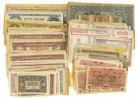 Banknotes in boxes - Europe - Small box with banknotes Europe incl. Romania, Hungary, Austria aprox. over 150 pcs.