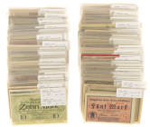 Banknotes in boxes - Germany - Box with nice collection emergency notes Germany (Grossnotgeld 1918-1919) collected based on Geiger catalog, ca. 274 pc...