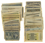 Banknotes in boxes - Germany - Box filled with mostly inflationmoney, some in numbers.