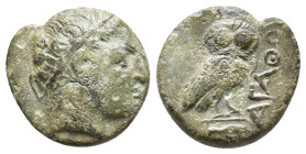 THRACE, Agathopolis. (Circa 300 BC). AE. 2.87g 16.5m