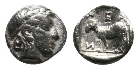 TROAS. Neandria. (4th century BC). AR Hemiobol. 0.50g 8m