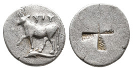 THRACE, Byzantion. Circa 340-320 BC. AR Siglos. 1.70g 14.2m