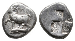 THRACE, Byzantion. Circa 340-320 BC. AR Siglos. 2.38g 12.8m
