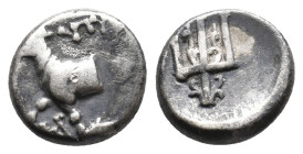 THRACE, Byzantion. (Circa 353-340 BC). AR 1.94g 11m