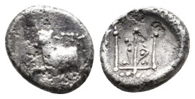 THRACE, Byzantion. (Circa 353-340 BC). AR. 1.59g 12m