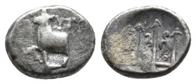 THRACE, Byzantion. (Circa 353-340 BC). AR. 1.73g 11.8m