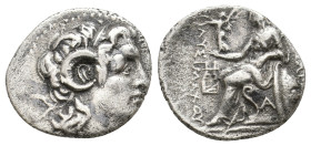 KINGS OF THRACE. Lysimachos (305-281 BC). AR Drachm. 3.71g 18.2m