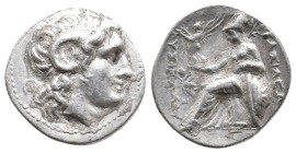 KINGS OF THRACE. Lysimachos (305-281 BC). AR Drachm. 4.07g 18.9m