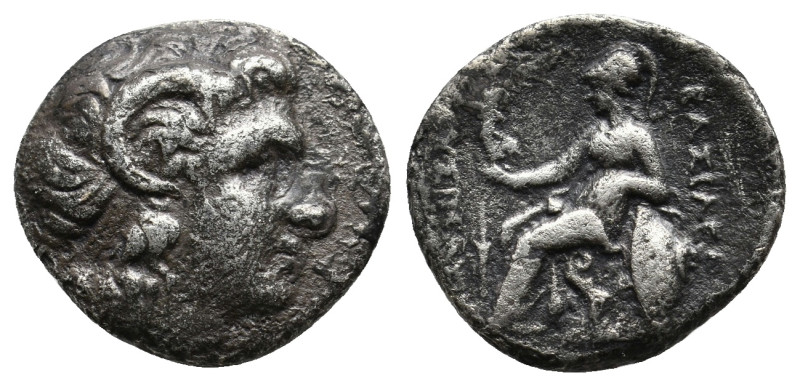 KINGS OF THRACE. Lysimachos, 305-281 BC. Drachm, Ephesos, circa 294-287.
Obv. D...