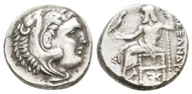 KINGS OF MACEDON, Alexander III 'the Great' (336-323 BC). AR Drachm. 4.38g 17.4m