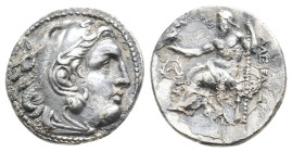 KINGS OF MACEDON, Alexander III 'the Great' (336-323 BC). AR Drachm. 4.06g 18.5m