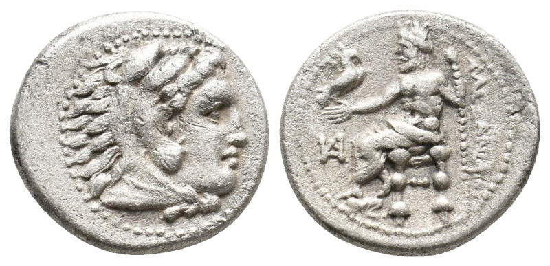 KINGS OF MACEDON, Alexander III 'the Great' (336-323 BC). AR Drachm. 4.09g 17.2m