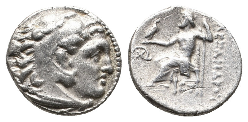 KINGS OF MACEDON, Alexander III 'the Great' (336-323 BC). AR Drachm. 4.09g 17.2m