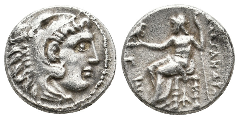 KINGS OF MACEDON, Alexander III 'the Great' (336-323 BC). AR Drachm. 4.16g 17.2m