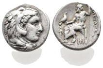 KINGS OF MACEDON, Alexander III 'the Great' (336-323 BC). AR Drachm. 4.17g 16.8m