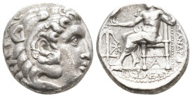 SELEUKID EMPIRE, Seleukos I Nikator AR Tetradrachm. In the name and types of Alexander III of Macedon. Babylon II mint, circa 311-305 BC.
Obv: Head o...