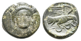 EUBOIA, Chalkis. (Circa 245-196 BC) AE. 2.17g 14.1m