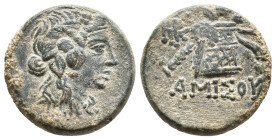 PONTOS, Amisos. Time of Mithradates VI Eupator.(Circa 105-90 or 90-85 BC). AE. 8.12g 21.5m