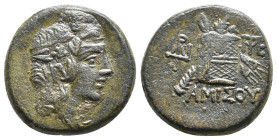 PONTOS, Amisos. Time of Mithradates VI Eupator.(Circa 105-90 or 90-85 BC). AE. 8.18g 21.4m
