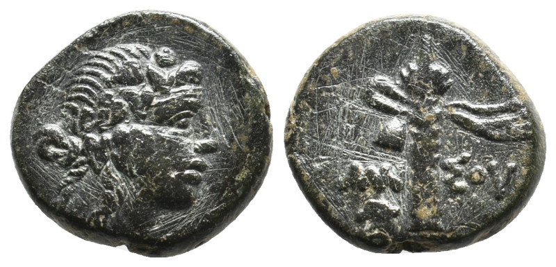 PONTOS, Amisos. Time of Mithradates VI Eupator. (Circa 85-65 BC). AE. 4.25g 17m