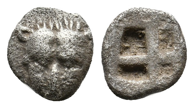 CIMMERIAN BOSPOROS. Pantikapaion. (Circa 480-470 BC). AR Obol. 0.54g 8.7m