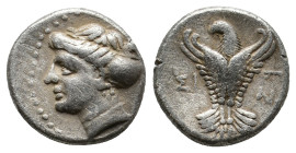 PAPHLAGONIA, Sinope (360-320 BC) AR Hemidrachm. 2.69g 14.2m