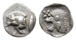 MYSIA. Kyzikos. (Circa 450-400 BC). AR Obol. 0.41g 8.7m