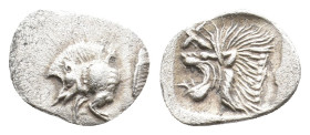 MYSIA. Kyzikos. (Circa 450-400 BC). AR Obol. 0.39g 10.2m