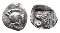 MYSIA. Kyzikos. (Circa 450-400 BC). AR Obol. 0.33g 7.4m