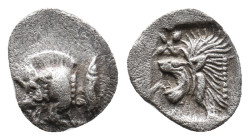 MYSIA. Kyzikos. (Circa 450-400 BC). AR Obol. 0.39g 9.9m