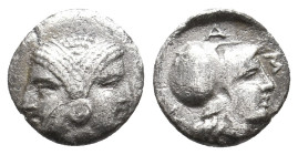 MYSIA, Lampsakos. (4th-3rd centuries BC). AR. 0.88g 11.7m
