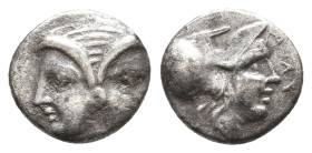 MYSIA, Lampsakos. (4th-3rd centuries BC). AR. 1.1g 10.8m