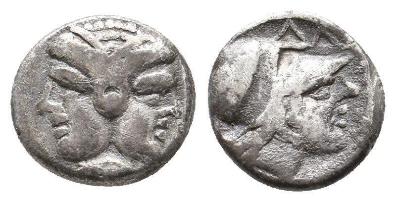 MYSIA, Lampsakos. (4th-3rd centuries BC). AR. 1.25g 11m