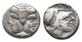 MYSIA, Lampsakos. (4th-3rd centuries BC). AR. 1.25g 11m