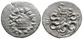 MYSIA, Pergamon. (Circa 133-67 BC.) AR Tetradrachm. Cistophoric standard.  11.77g 26.2m