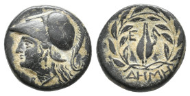 AEOLIS, Elaia. (Circa 4th-3rd centuries BC). Deme, magistrate. AE. 3.40g 15m