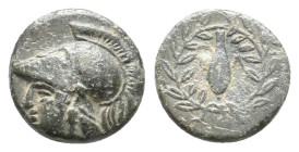 AEOLIS, Elaia. (Circa 4th-3rd centuries BC). AE. 1.13g 10.5m