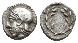 AEOLIS, Elaia. (Circa 450-400 BC). AR Diobol. 1.27g 10.9m
