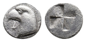 AEOLIS, Kyme. (Circa 480-450 BC). AR Hemiobol. 0.42g 7.6m
