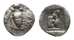 IONIA, Ephesos. (Circa 500-420 BC.) AR Tetartemorion. 0.23g 5.6m
