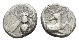 IONIA, Ephesos. (Circa 380-90 BC) AR Obol. 0.8g 9m