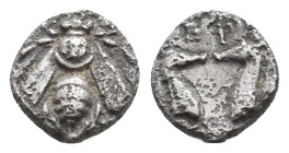 IONIA, Ephesos. (Circa 390-325 BC). AR Diobol. 0.86g 9.5m
