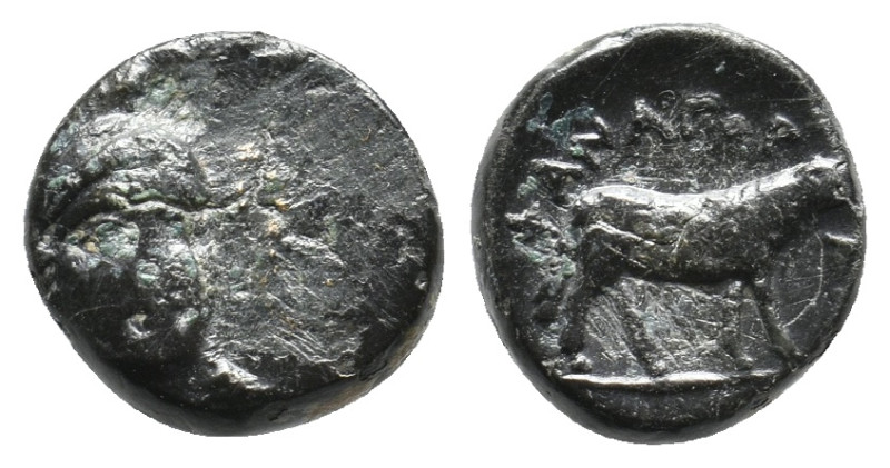 IONIA, Klazomenai. (4th century BC). Phanagoras, magistrate. AE. 1.47g 11.3m