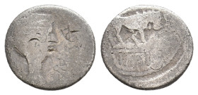 MARK ANTONY. (44-30 BC) AR Quinarius. 1.32g 13.1m